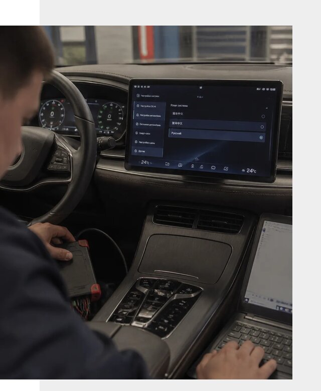 Русификация автомобиля BYD HAN для эксплуатации в Балтийске